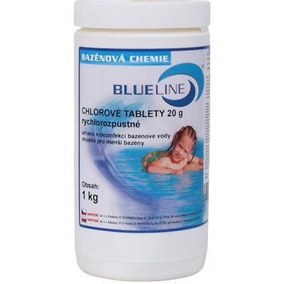 BLUELINE 504601 Chlorové tablety rychlorozpustné Mini 1kg – Zboží Mobilmania