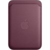 Pouzdro a kryt na mobilní telefon Apple Apple FineWoven peněženka s MagSafe iPhone, morušově rudá MT253ZM/A