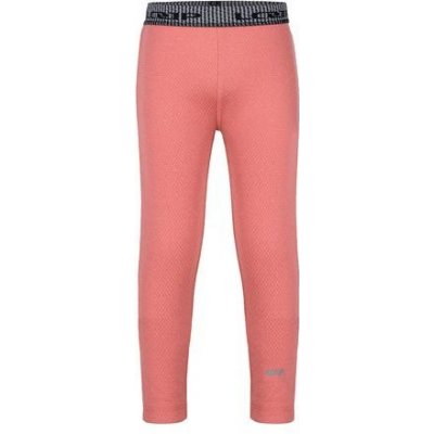 Loap Pilco dětské termo kalhoty růžová žíhaná šedá
