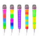 Karaoke Fenton KMD55P Karaoke mikrofon s RGB osvětlením růžový