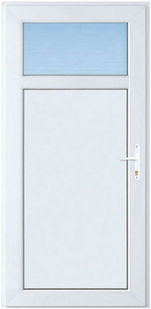 Baumax Easy Vchodové dveře d01 90l 98 x 198x6 bílé | Srovnanicen.cz