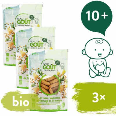 Good Gout MINI BAGETKY S ROZMARÝNEM A SÝREM 70 g – Zboží Dáma