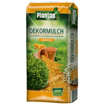 Nohel garden Mulč kůrový PLANTOP dekorační žlutý 50 l – Sleviste.cz