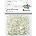 Korálky růže, plastové, 12 mm, bílé 20 g – Zboží Mobilmania