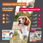 Frontpro 10 - 25 kg 68 mg 3 žvýkací tablety a Frontcontrol Wormer pro psy 10 kg 2 tablety – Hledejceny.cz