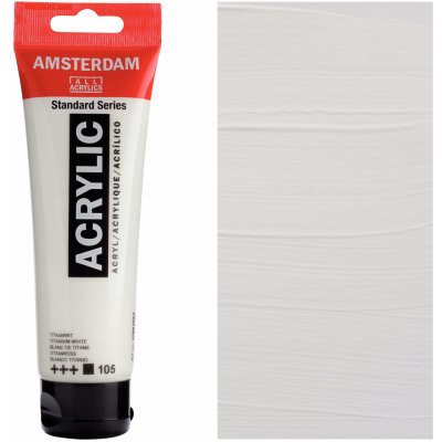 Amsterdam Standart Series akrylová barva 120 ml 105 Titanium white – Hledejceny.cz