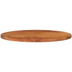 Omaxi 095250 Stolní deska 80 x 40 x 2,5 cm oválná Masivní akáciové dřevo – Zboží Dáma