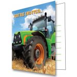 Creative Converting U.S.A Narozeninové pozvánky s obálkou Traktory 13 x 10 cm 8 ks – Zboží Mobilmania