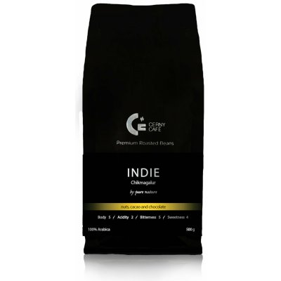 Eurona CC CERNY CAFÉ INDIE Chikmagalur zrnková 0,5 kg – Hledejceny.cz