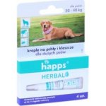 HAPPS Herbal kapky proti blechám a klíšťatům pro velké psy 20-40 kg – Hledejceny.cz