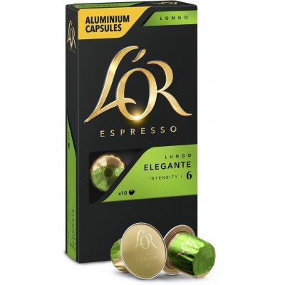 L'OR Espresso Lungo Elegante 10 ks – Zboží Mobilmania