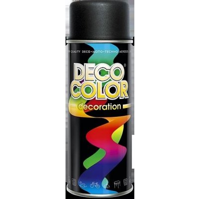 DecoColor 400 ml Barva ve spreji matt, RAL 9005 DECO černá – HobbyKompas.cz