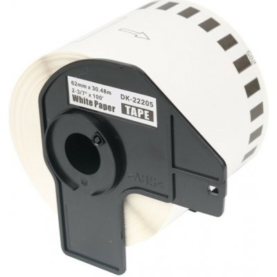 Alternativní etikety Brother DK-22205, 62mm x 30,48m, souvislé role – Hledejceny.cz
