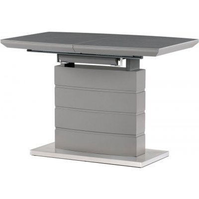 Autronic Jídelní stůl 120+40x70 cm keramická deska šedý matný lak HT-424M GREY – Zboží Dáma