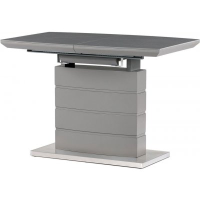 Autronic Jídelní stůl 120+40x70 cm keramická deska šedý matný lak HT-424M GREY