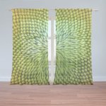 Sablio Záclony Detailní květ: 2ks 150x250cm – Hledejceny.cz