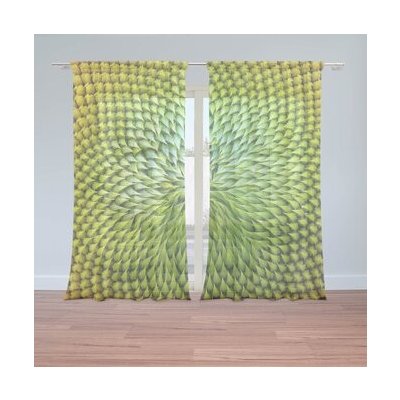 Sablio Záclony Detailní květ: 2ks 150x250cm – Hledejceny.cz