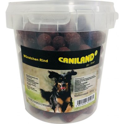 Caniland hovězí klobásky s kouřovým aroma 500 g