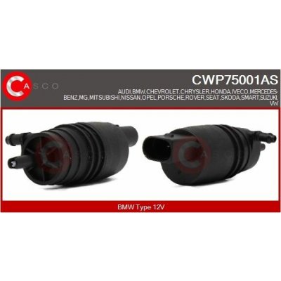Vodní čerpadlo ostřikovače, čistění skel CASCO CWP75001AS | Zboží Auto