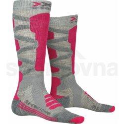 X Socks Ski Silk Merino 4.0 Wmn grey melange/pink