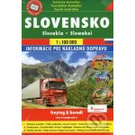 Slovensko 1:100 000 - Autoatlas se značením turistických tras a cyklotras – Sleviste.cz