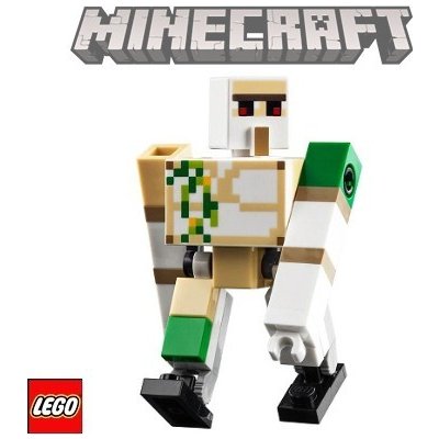 LEGO® 21176 Iron Golem - Brick and Pin Arm Attachments, Black Feet - Minecraft Dungeons – Zboží Mobilmania