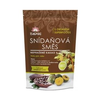 Iswari BIO Snídaňová směs nepražené kakao-lucuma 300 g