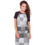 Bellatex Kuchyňská zástěra ADÉLA zástěra 67x84 cm Patchwork šedá – Hledejceny.cz