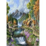 Norimpex diamantové malování 30 x 40 cm Chaloupky v úpatí hor – Hledejceny.cz