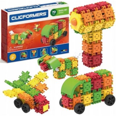 Clicformers Basic Set 70 ks vícebarevné – Zboží Mobilmania