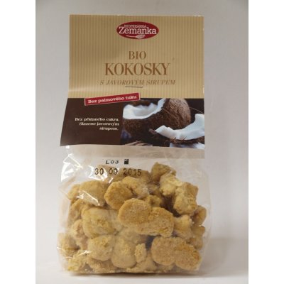 Biopekárna Zemanka Kokosky Bio s javorovým sirupem 100 g – Sleviste.cz