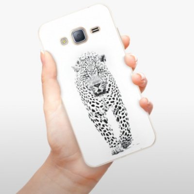 Pouzdro iSaprio White Jaguar Samsung Galaxy J3 2016