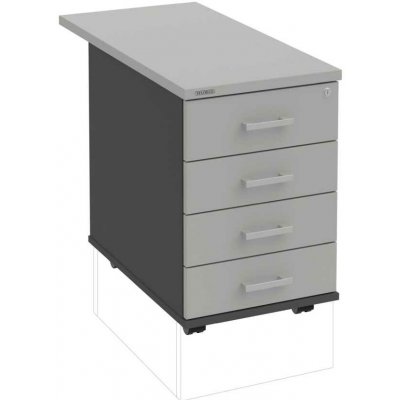 Hobis K 34 C P 80 4 zásuvky léta podél 80 cm dekor antracit šedá – Hledejceny.cz