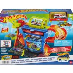Mattel Hot Wheels CITY COLOR SHIFTERS AUTOMYČKA S OTOČNÝM TUNELEM – Zboží Mobilmania
