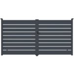Brána G21 Reno 350x176 cm dvoukřídlá, antracitová – Zboží Mobilmania