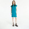 Dámské šaty Urban Classics bavlněné šaty se stojáčkem a ohrnutými rukávky watergreen