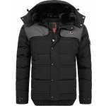 Höhenhorn pánská bunda s kožešinou Adamelo černo šedá – Zboží Dáma