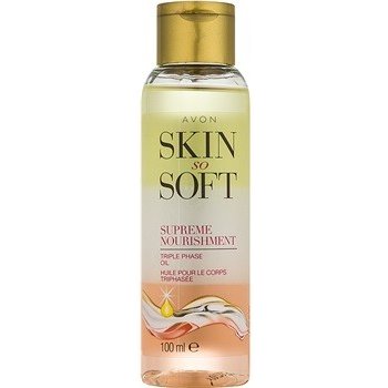 Avon Skin So Soft vyživující třífázový tělový olej 100 ml