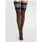 Fiore O 4115 Belle Epoque 20 DEN Punčochy black-silver – Zboží Mobilmania