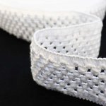 Pro Háčkování Guma pletená 5 cm bílá – Zboží Mobilmania