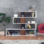 Asir Knihovna KARLIN bílá ořech – Zboží Dáma