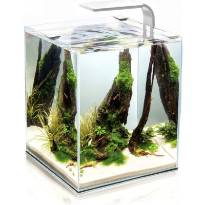 Aquael Shrimp Smart akvarijní set bílý 29 x 29 x 35 cm, 30 l – Zboží Dáma