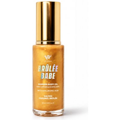 Yes Studio třpytivý olej na tělo, Shimmer Body Oil Salted Caramel Brulee, 50ml – Hledejceny.cz