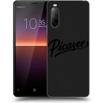 Picasee silikonový černý obal pro Sony Xperia 10 II old logo - black – Sleviste.cz