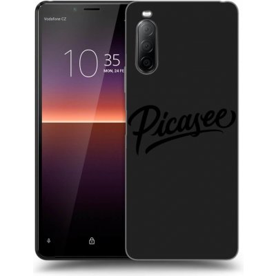 Picasee silikonový černý obal pro Sony Xperia 10 II old logo - black – Sleviste.cz