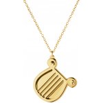 Georg Jensen Pozlacená vánoční ozdoba CC 2026 Drum / Harp – set 2 ks, zlatá barva, kov – Hledejceny.cz