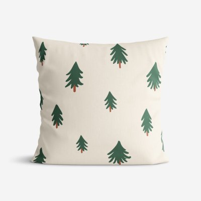 Goldea vánoční bavlna stromečky na režném 30 x 50 cm – Zboží Dáma