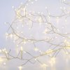 Vánoční osvětlení ACA Lighting 50 LED dekorační řetěz WW stříbrný měďený kabel na baterie 3XAA IP20 2.5m+30cm 3W X01501117