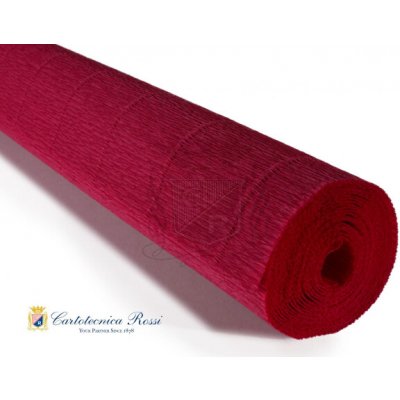 Italský krepový papír Cartotecnica Rossi 140g (50 x 250cm) - tmavě červená 986 – Sleviste.cz