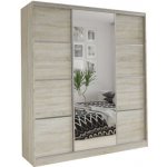 Nejlevnější nábytek LITOLARIS 180 se zrcadlem dub sonoma – Zboží Dáma